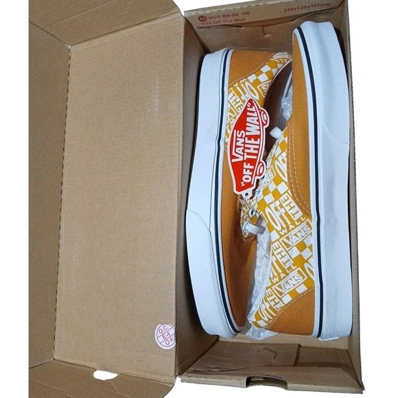VANS Era Off The Wall Golden Nugget New With Box &Tag Sneakers Skater Sz9.5 #551 - Picture 2 of 11
